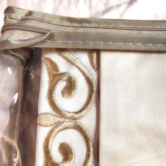 Versailles Pearl Valance TIRD 72" X 20" By Touch Of Class Luxury Embroidered - Picture 6 of 9